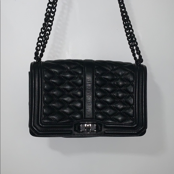 Rebecca Minkoff Handbags - Rebecca Minkoff Black Quilted Love Crossbody